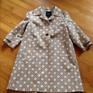 TALBOTS HOST PICK Cotton Trench Trellis Weave 6P